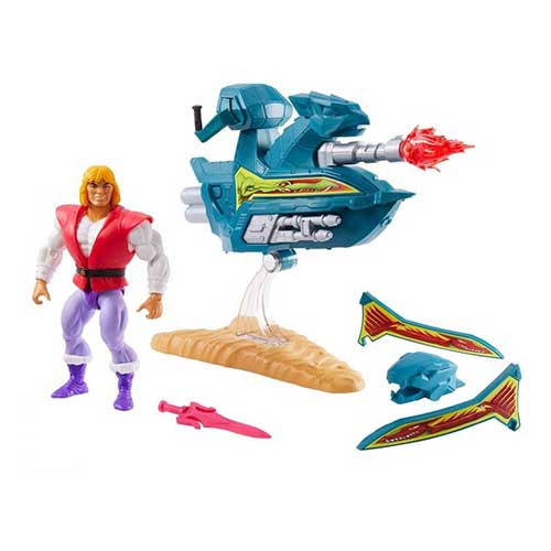 Masters of the Universe Origins 5.5" Sky Sled and Prince Adam - for just $32.99! 