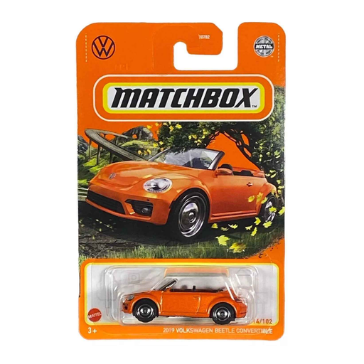 Matchbox 2019 Volkswagen Beetle Convertible Orange 14/102 HFP37 - for just $2.49! 