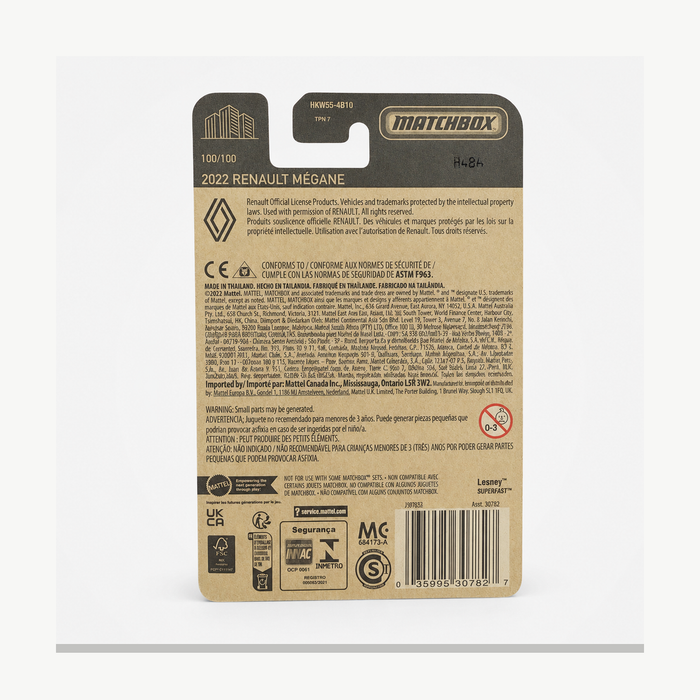 Matchbox 2022 Renault Megane | Matchbox 70 Years Series 100/100 - for just $2.49! 