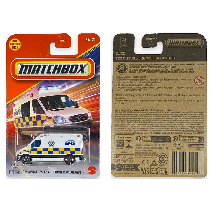 Matchbox 2024 Mercedes-Benz Sprinter Ambulance | Matchbox Series 35/125 - for just $2.49! 