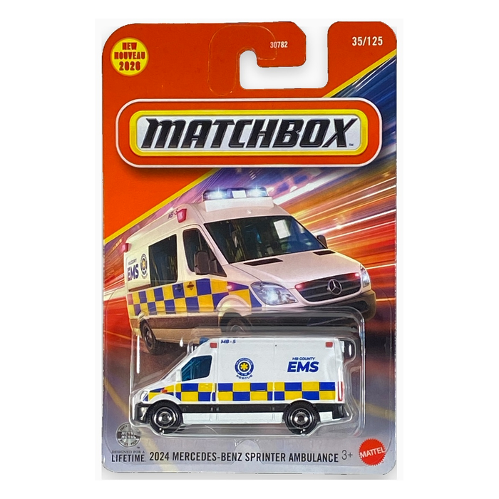 Matchbox 2024 Mercedes-Benz Sprinter Ambulance | Matchbox Series 35/125 - for just $2.49! 