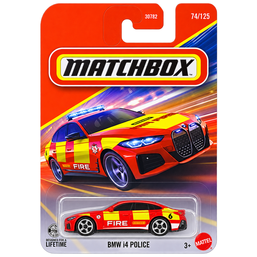 Matchbox BMW i4 Police | Matchbox Series 74/125 - for just $2.59! 