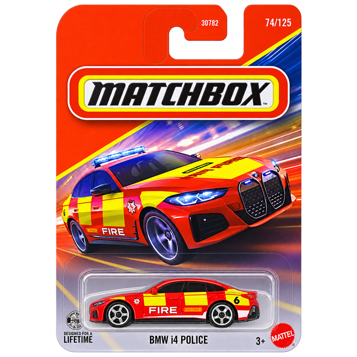 Matchbox BMW i4 Police | Matchbox Series 74/125 - for just $2.59! 