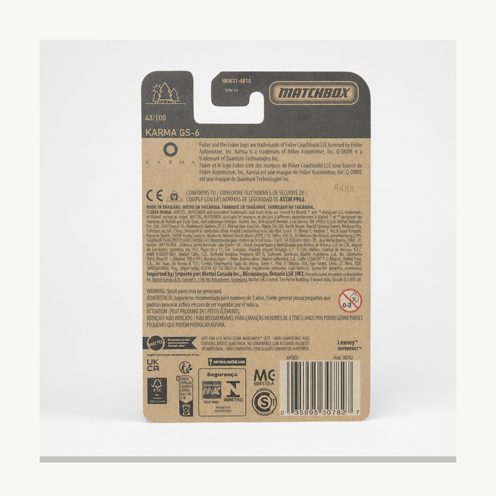 Matchbox Karma GS-6 | Matchbox 70 Years Series 43/100 - for just $2.49! 