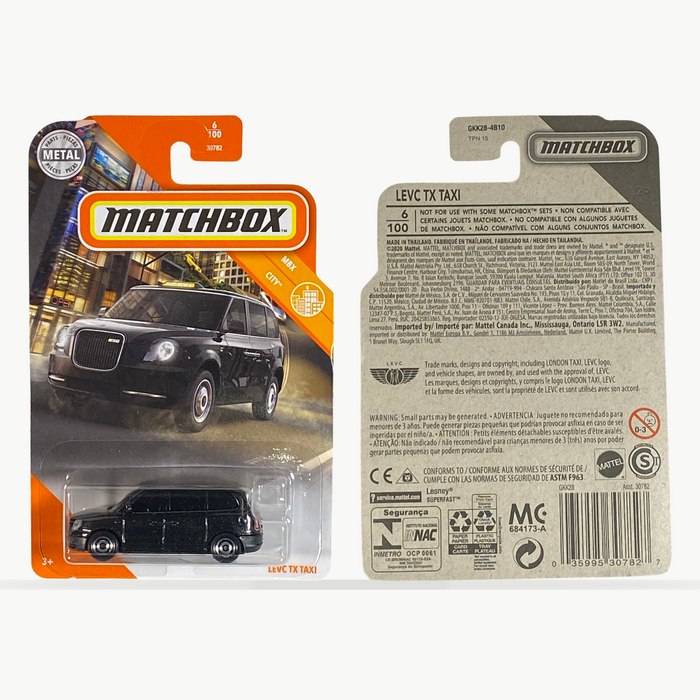 Matchbox Levc TX Taxi | City Series 6/100 - for just $2.49! 