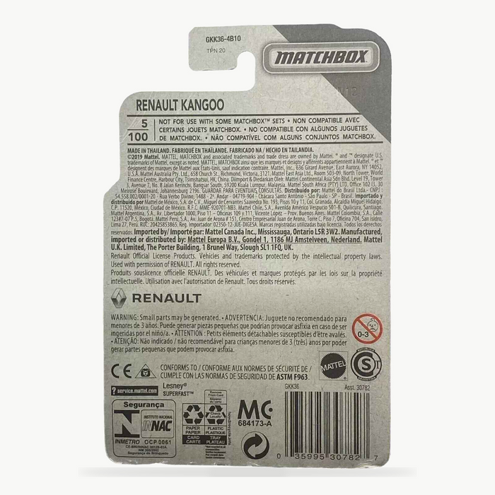 Matchbox Renault Kangoo - MBX City Series 5/100 - for just $2.49! 