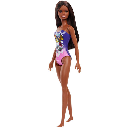 Barbie Beach Doll Dark Hair with Purple Pink Suit - Premium Dolls & Dollhouses - Just $6.99! Shop now at Retro Gaming of Denver
