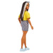 Barbie Doll Fashionista #179 - Brunette/Silver Hair Yellow Top - Check Skirt - Premium Dolls & Dollhouses - Just $11.99! Shop now at Retro Gaming of Denver