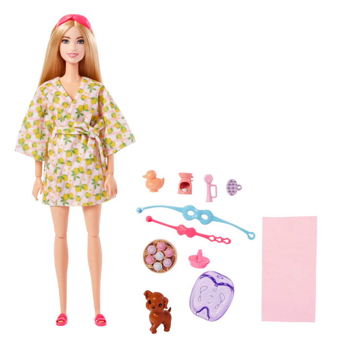 Barbie Doll With Puppy, Kids Toys, Self-Care Spa Day - Just $18.99! Shop now at Retro Gaming of Denver