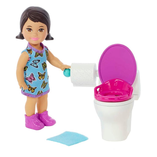 Barbie Skipper Doll Set with Toilet - Premium Dolls & Dollhouses - Just $12.99! Shop now at Retro Gaming of Denver