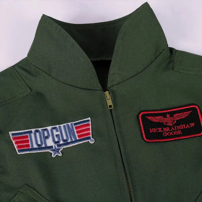 Top Gun Maverick Flight Suit – Pilot Cosplay Costume with Glasses - for just $115.95! 