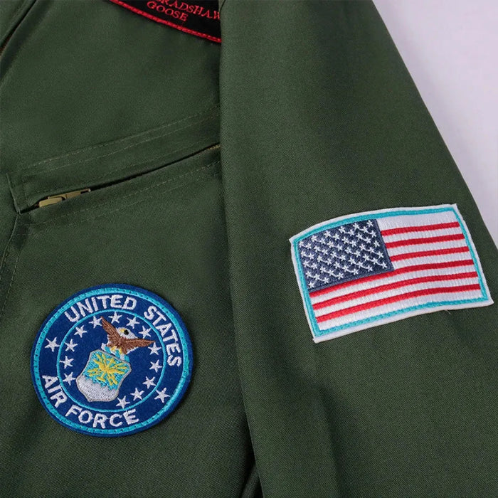 Top Gun Maverick Flight Suit – Pilot Cosplay Costume with Glasses - for just $115.95! 