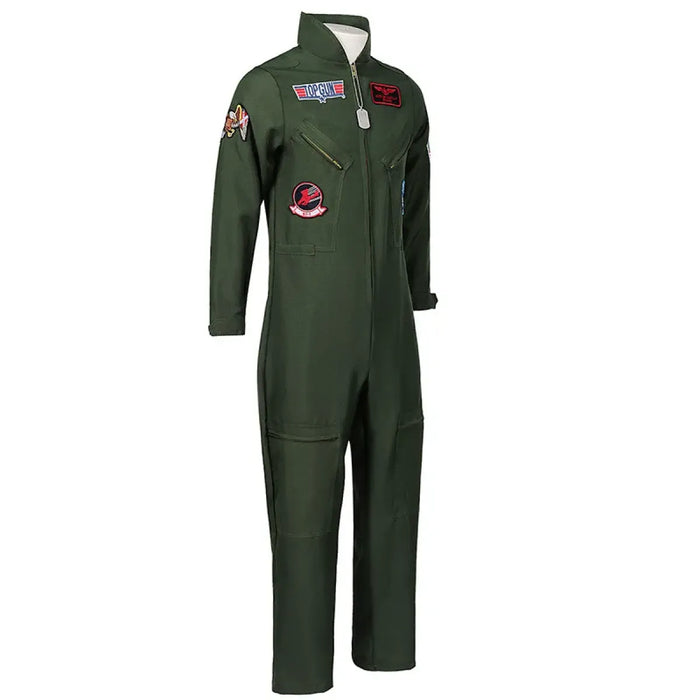 Top Gun Maverick Flight Suit – Pilot Cosplay Costume with Glasses - for just $115.95! 