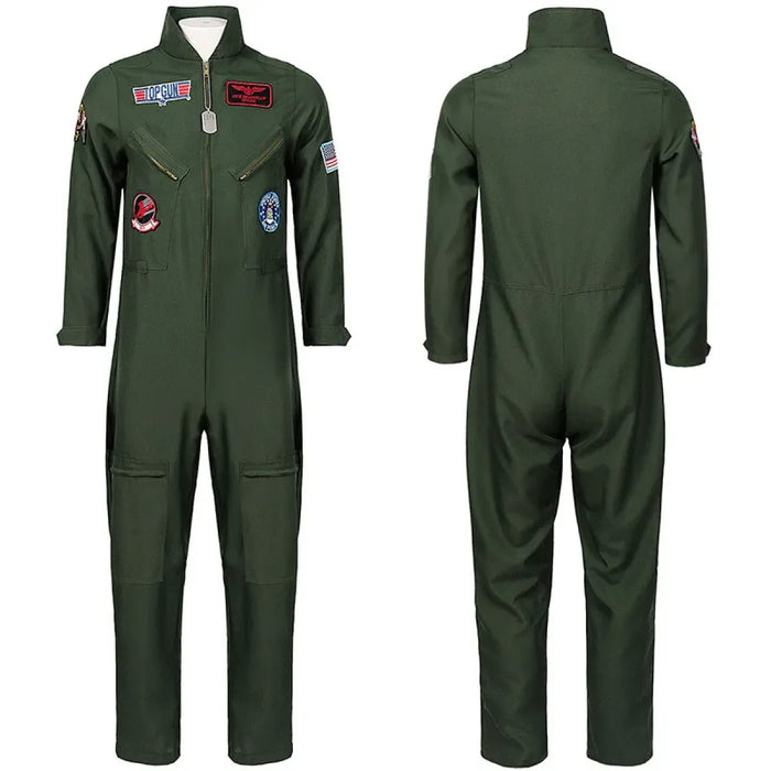 Top Gun Maverick Flight Suit – Pilot Cosplay Costume with Glasses - for just $115.95! 
