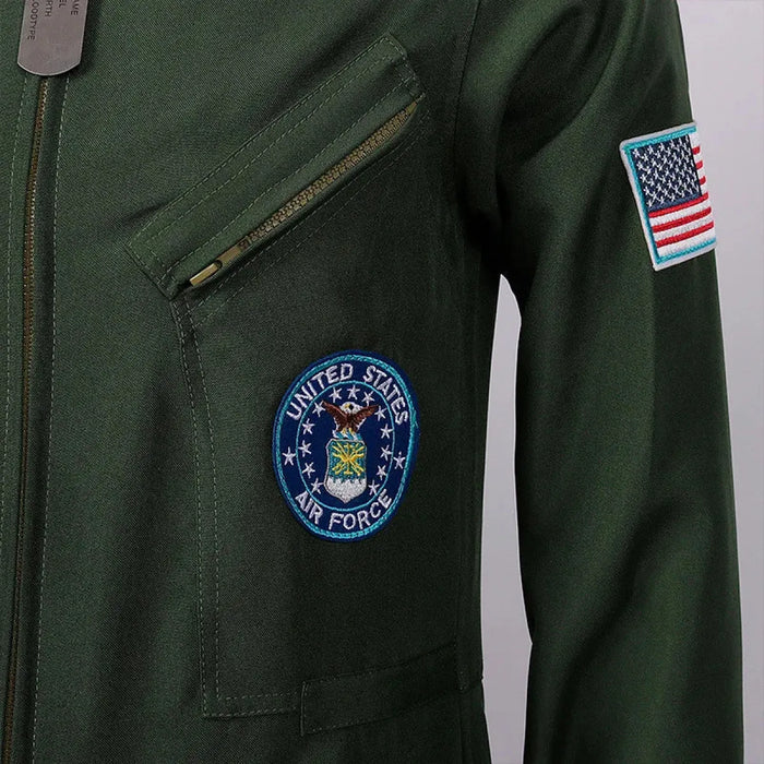 Top Gun Maverick Flight Suit – Pilot Cosplay Costume with Glasses - for just $115.95! 