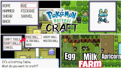 Pokemon Harvest Craft GBA ROM Hack Video Game Custom Gameboy Advance - for just $18.49! 