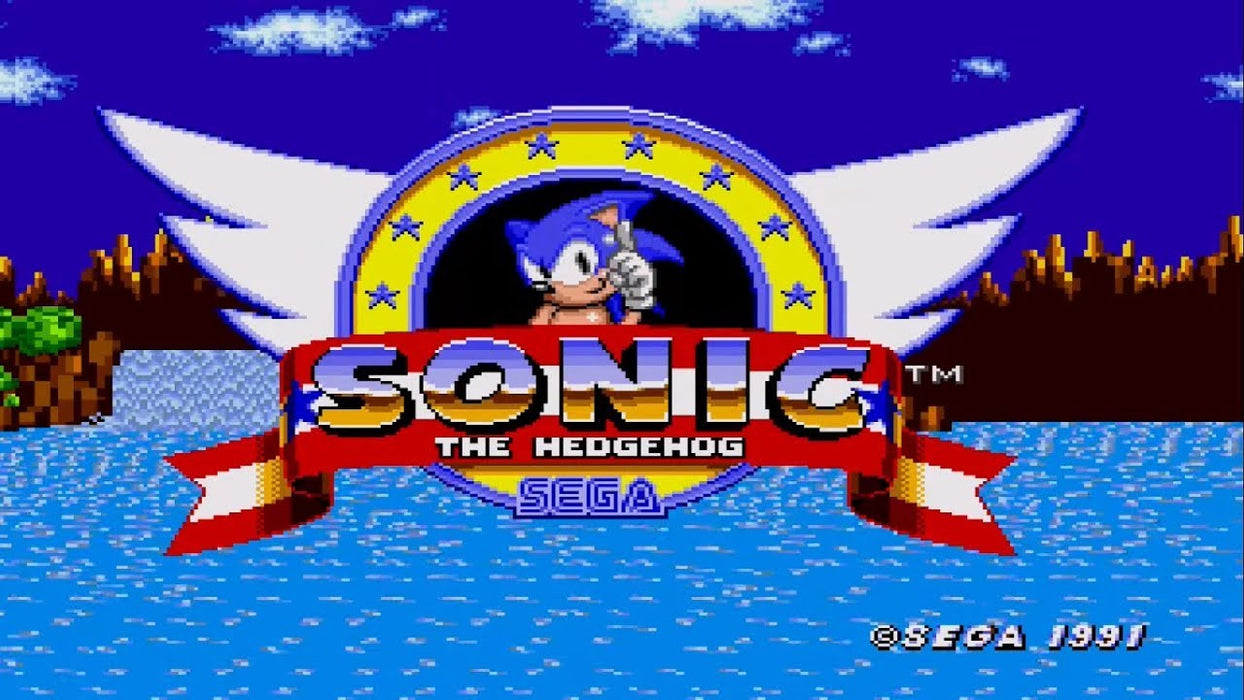 Tiny Sonic in Sonic the Hedgehog Sega Genesis Reproduction Game Cart - for just $19.99! 