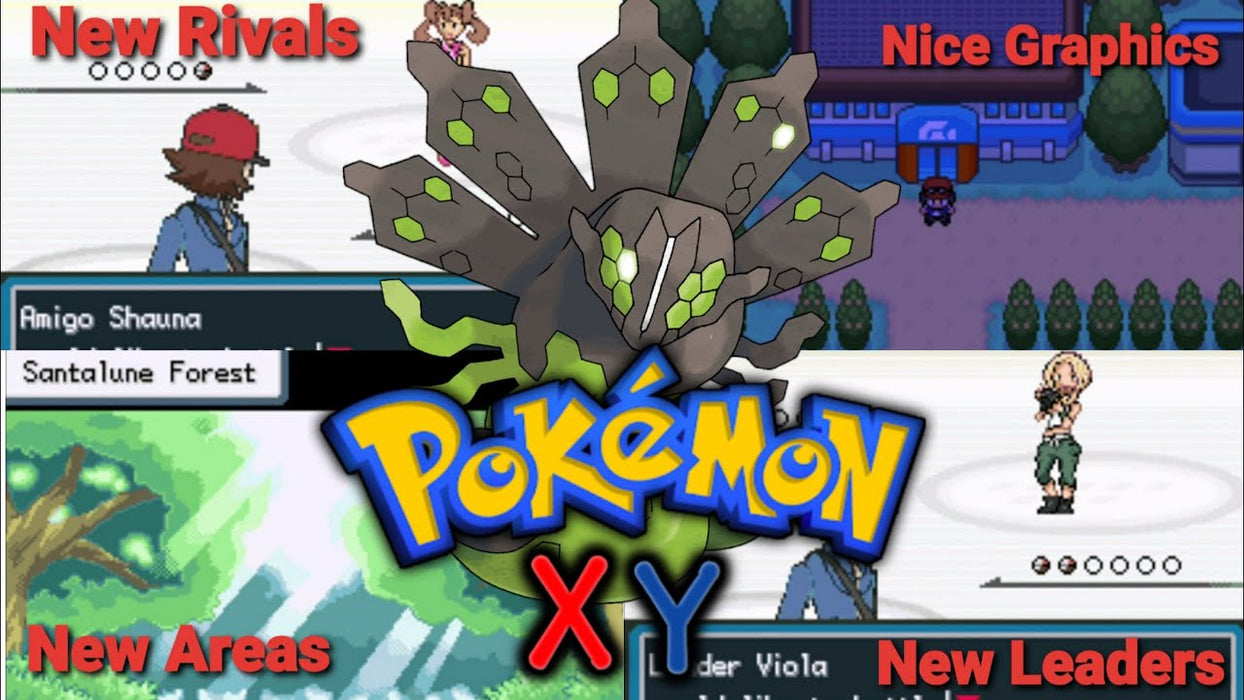 Pokemon X & Y GBA ROM Hack Video Game Custom Gameboy Advance - for just $18.49! 
