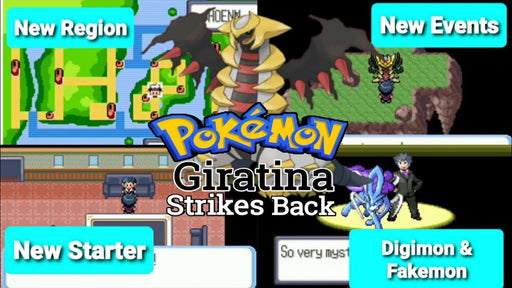 Pokemon Giratina Strikes Back GBA ROM Hack Video Game Boy Advance - for just $17.99! 