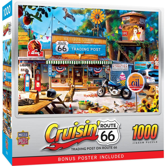 Cruisin' Route 66 - Trading Post on Route 66 1000 Piece Jigsaw Puzzle - for just $16.99! 