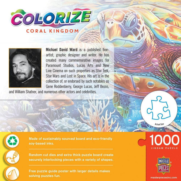 Colorize - Coral Kingdom 1000 Piece Jigsaw Puzzle - for just $9.99! 