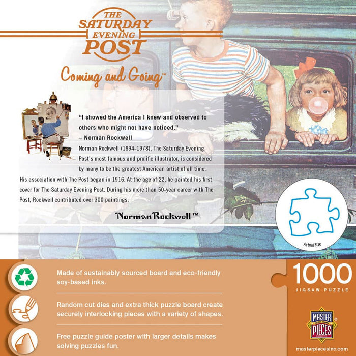 Saturday Evening Post - Coming and Going 1000 Piece Jigsaw Puzzle - for just $16.99! 