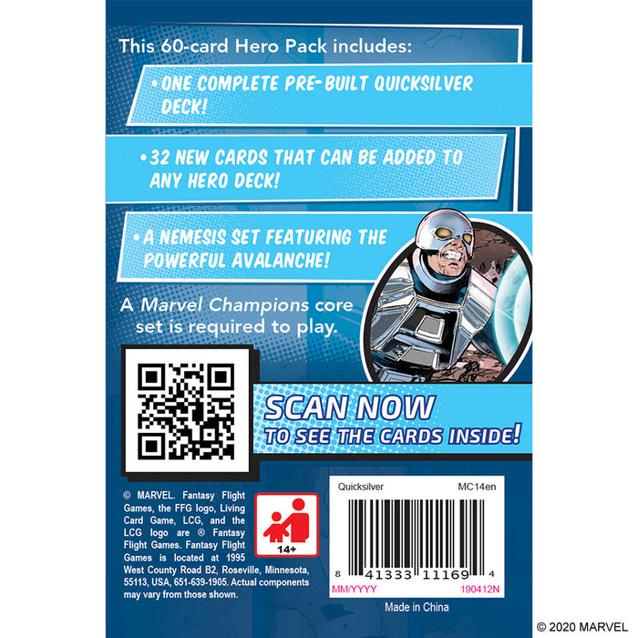 Marvel Champions LCG: Quicksilver Hero Pack - for just $18.99! 