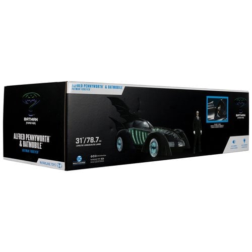 McFarlane Toys DC Multiverse Batman Forever Batmobile Vehicle and Alfred Pennyworth 7-Inch Scale Action Figure - for just $139.52! 
