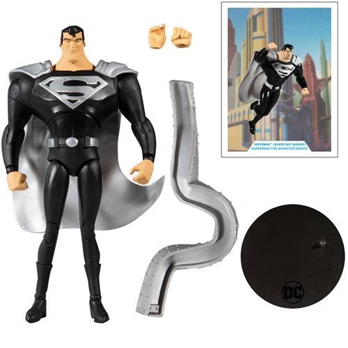 McFarlane Toys DC Multiverse Superman Black Suit Superman: The Animated Series 7-Inch Scale Action Figure - for just $21.20! 