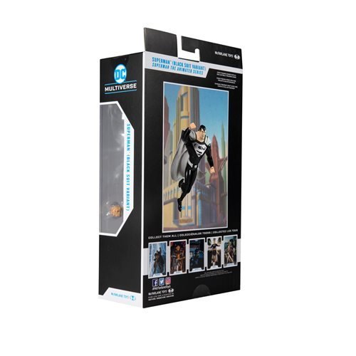 McFarlane Toys DC Multiverse Superman Black Suit Superman: The Animated Series 7-Inch Scale Action Figure - for just $21.20! 