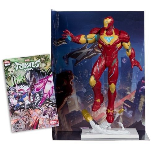 McFarlane Toys Marvel Rivals Iron Man 1:6 Scale Posed Figure with Scene and Comic - for just $59.99! 