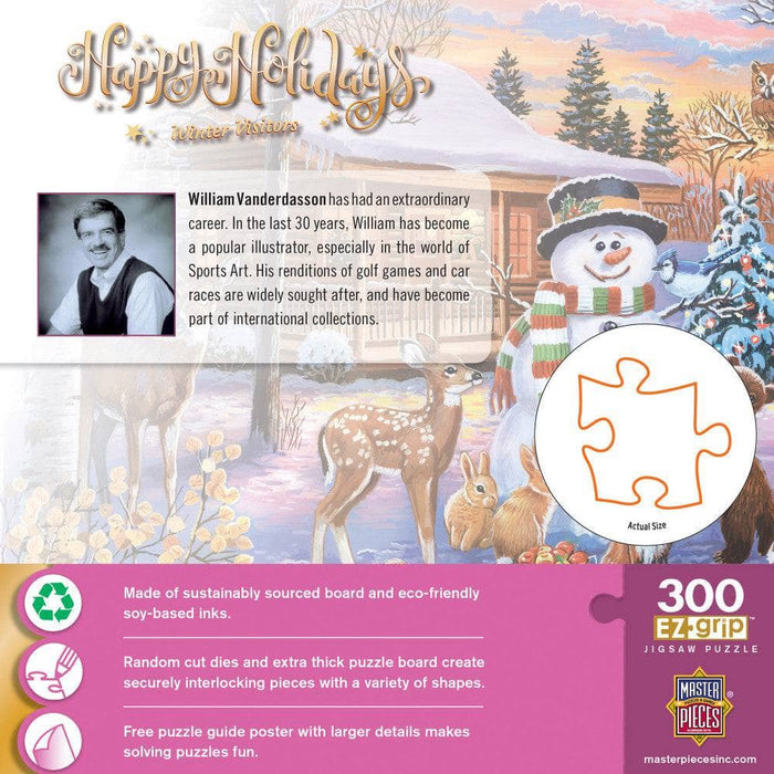 Happy Holidays - Winter Visitors 300 Piece EZ Grip Jigsaw Puzzle - for just $14.99! 
