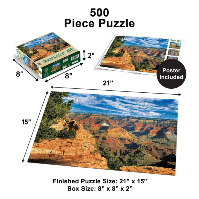 Grand Canyon South Rim 500 Piece Jigsaw Puzzle - for just $14.99! 