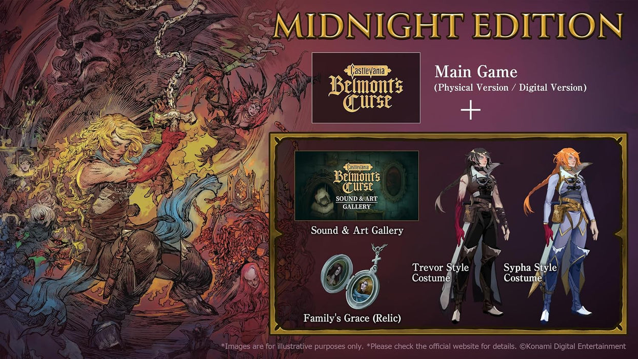 Castlevania: Belmont’s Curse - Midnight Edition Steelbook Bundle - for just $64.99! 