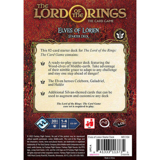 Lord of the Rings LCG: Elves of Lorien Starter Deck - for just $21.99! 
