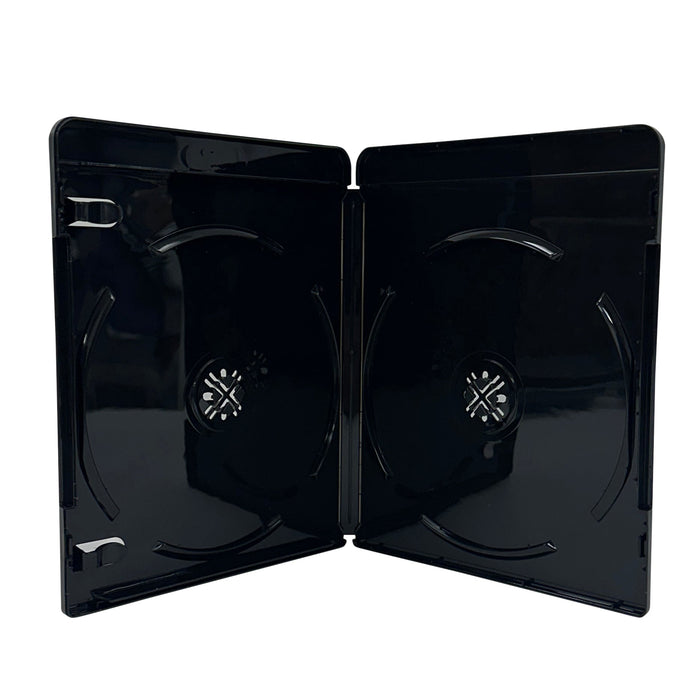 PREMIUM GLOSSY Black 4K Blu-Ray Double Cases 11MM - for just $18.95! 