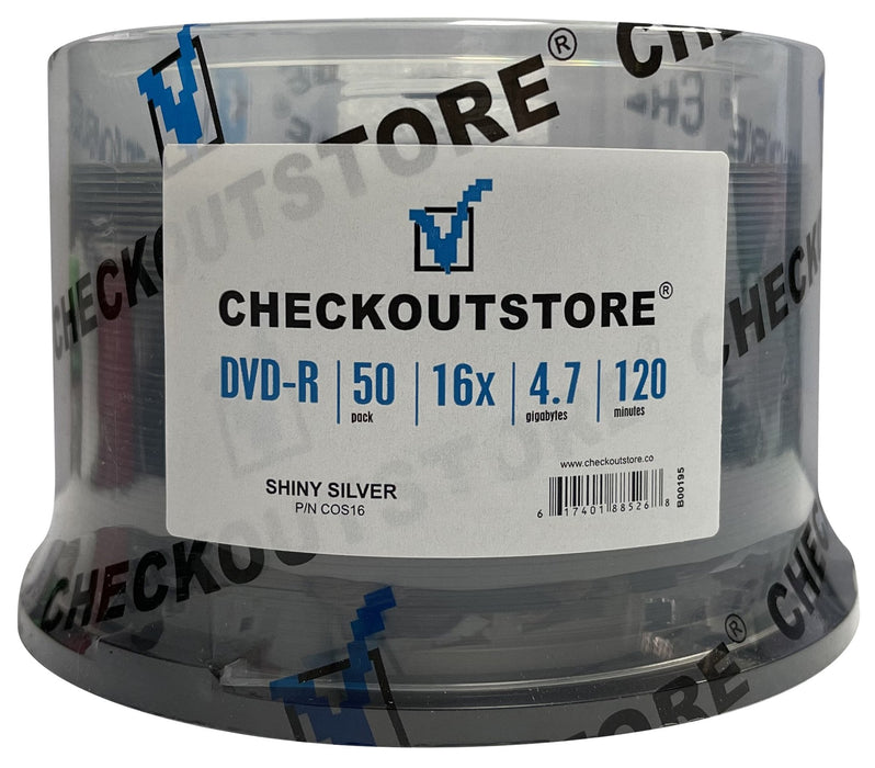 Grade A 16X DVD-R 4.7GB Shiny Silver [Discontinued] - for just $16.95! 
