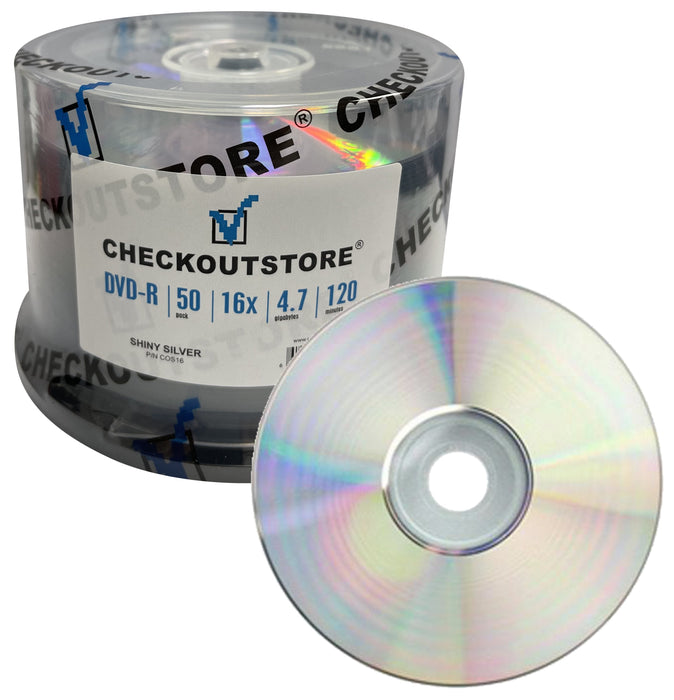Grade A 16X DVD-R 4.7GB Shiny Silver [Discontinued] - for just $16.95! 