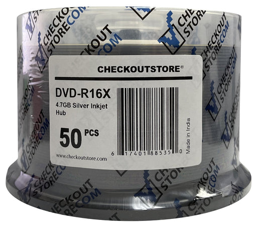 Grade A 16X DVD-R 4.7GB Silver Inkjet Hub Printable [Discontinued] - for just $17.95! 