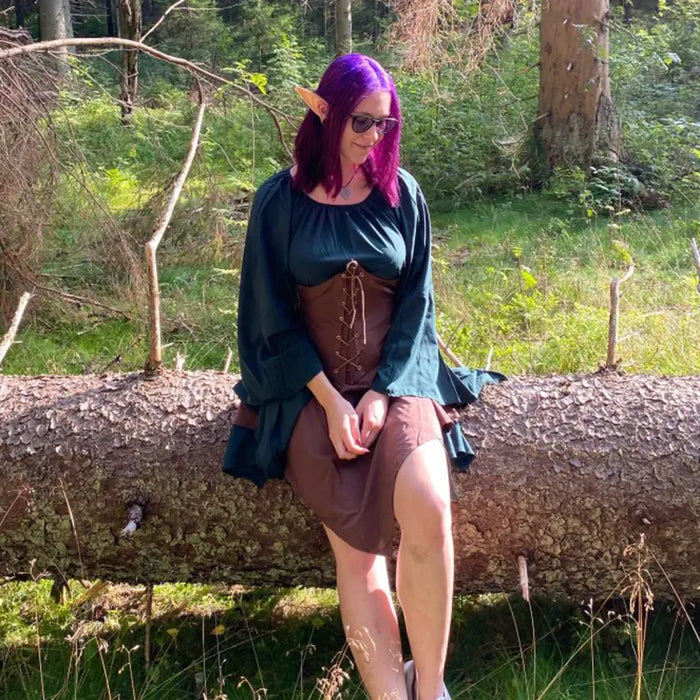 Medieval Renaissance Dress – Full Sleeve Costume with Corset - for just $47.95! 