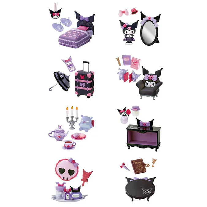 Re-Ment: Sanrio Kuromi's Gothic Room Blind Box - for just $15.99! 
