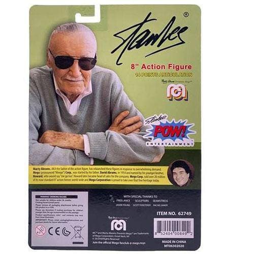 Mego Action Figure 8 Inch Stan Lee - Select Figure(s) - Just $13.60! Shop now at Retro Gaming of Denver