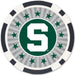 Michigan State Spartans 100 Piece Poker Chips - Just $29.99! Shop now at Retro Gaming of Denver