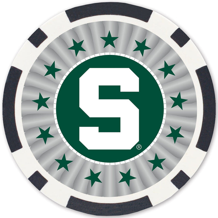 Michigan State Spartans 100 Piece Poker Chips - for just $14.99! 