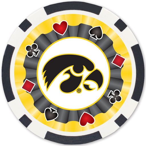 Iowa Hawkeyes 100 Piece Poker Chips - Just $29.99! Shop now at Retro Gaming of Denver