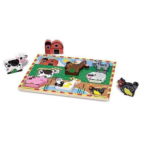 Melissa & Doug - Farm Chunky Puzzle - Just $9.99! Shop now at Retro Gaming of Denver