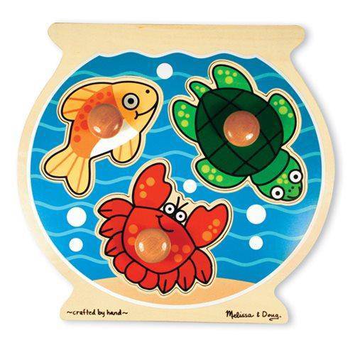 Melissa & Doug - Fish Bowl Jumbo Knob Puzzle - Just $11.21! Shop now at Retro Gaming of Denver