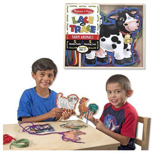 Melissa & Doug - Lace and Trace Farm Animals - Just $11.21! Shop now at Retro Gaming of Denver