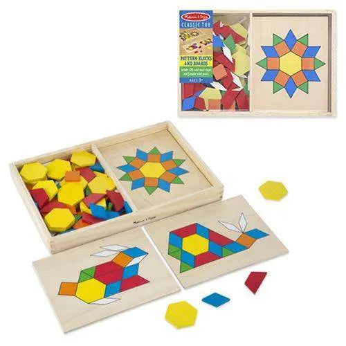 Melissa & Doug - Pattern Blocks And Boards - for just $19.62! 