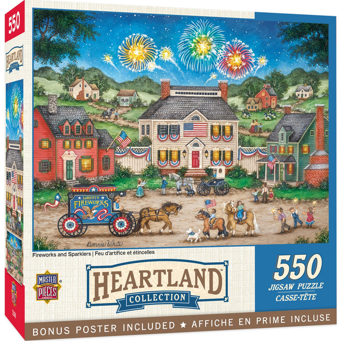 Heartland - Fireworks and Sparklers 550 Piece Jigsaw Puzzle - Just $14.99! Shop now at Retro Gaming of Denver